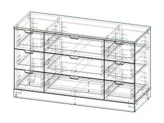 Комод Генри - 18 МДФ Белый