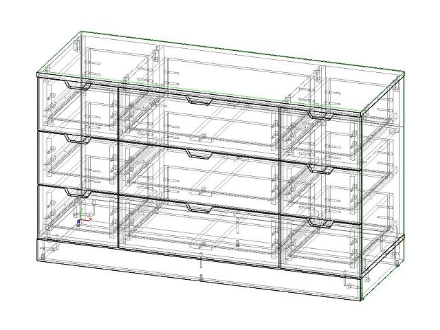 Комод Генри - 18 МДФ Белый