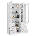 Книжный шкаф Библиограф - 3 №7 Белый