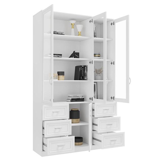 Книжный шкаф Библиограф - 3 №7 Белый