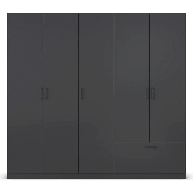 Шкаф распашной Бари - 5 Черный