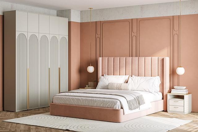 Шкаф распашной Рослин - 5 с антресолью Кашемир