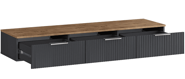 Тумба под ТВ Салерно 3 Графит