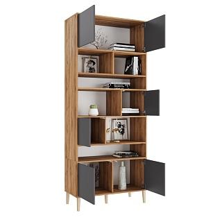 Стеллаж Скарлет - 8 Графит