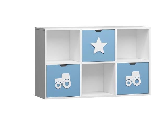 Стеллаж Kids - 14 Пастельно-Синий