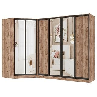 Шкаф-купе угловой Ромео - 4 Крафт Табачный