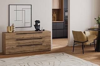 Комод Лорена Пакс - 3 Дуб Табачный