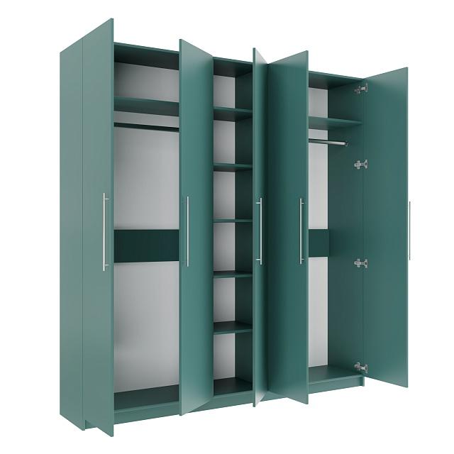 Шкаф распашной Калифорния - 5 Сумеречный Голубой