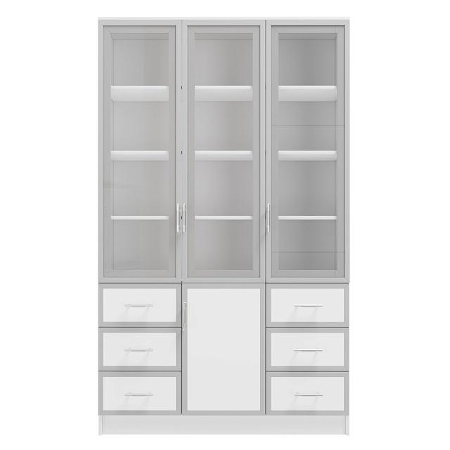 Книжный шкаф Альма - 20 Белый