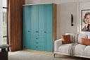 Шкаф распашной София РАХ - 16 МДФ Аквамарин
