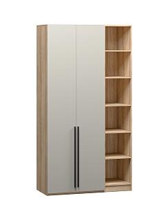 Шкаф распашной Хейсон - 23 Блэквуд Ячменный / Кашемир