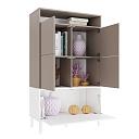 Стеллаж Скарлет - 9 Белый / Кашемир