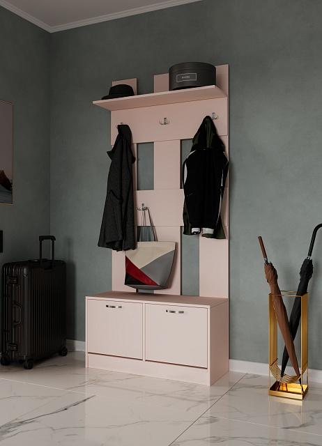 Прихожая Ольга - 1 перфорированная Кашемир