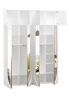 Шкаф распашной Брей - 2.2 с антресолью Белый