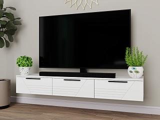 Тумба под ТВ подвесная Синтра 1 Белый