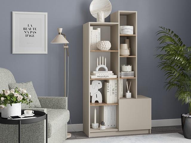 Стеллаж Оренсе - 5 Кашемир