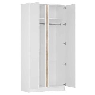 Шкаф распашной Бонди - 2 Белый