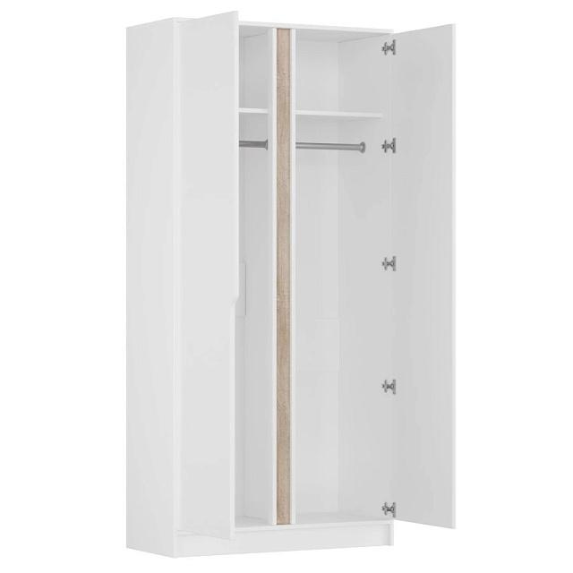 Шкаф распашной Бонди - 2 Белый