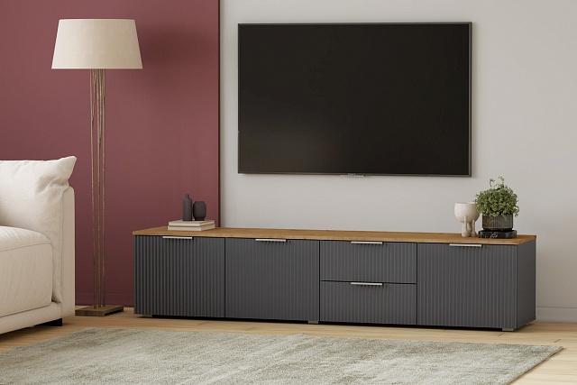 Тумба под ТВ Салерно 1 Графит