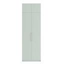 Шкаф распашной Калифорния - 2 с антресолью Пастельный Зеленый