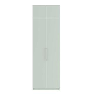 Шкаф распашной Калифорния - 2 с антресолью Пастельный Зеленый