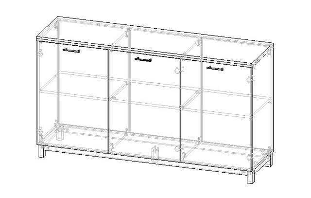 Комод Техас - 11 МДФ