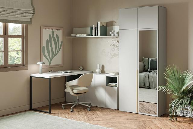 Шкаф распашной Солфорд - 2 А+З Кашемир