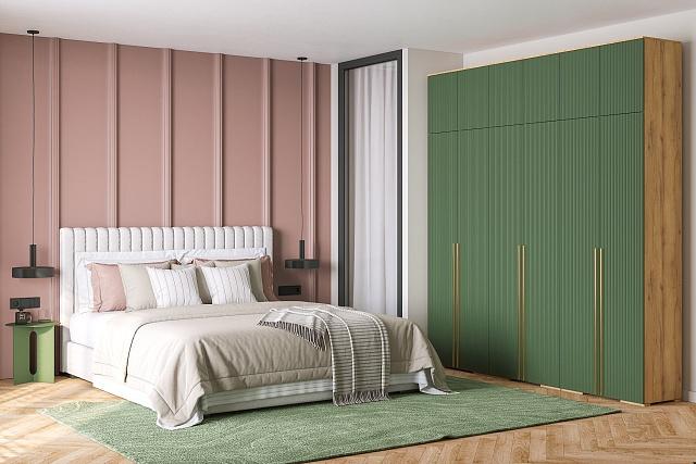 Шкаф распашной Лоренсе - 6 с антресолью Шарли Green