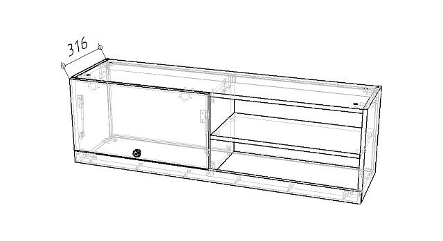 Детская стенка Стрекоза - 6 МДФ Белый