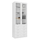 Книжный шкаф Библиограф - 2 №6 Белый