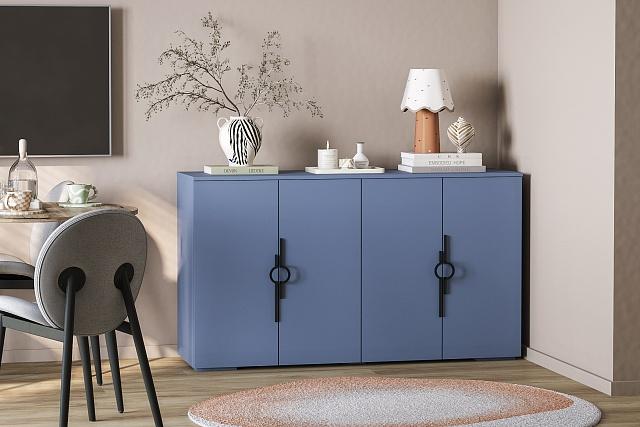 Комод Белиз - 3 Альби Полуночно-Синий