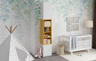 Стеллаж Олли - 1 с дверцей Солнечный Свет