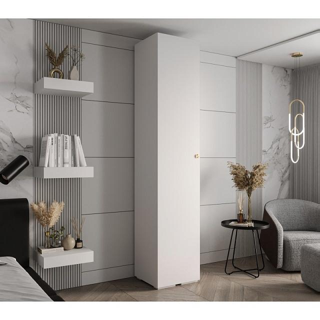 Шкаф распашной Люксор - 1 Белый