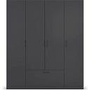 Шкаф распашной Бари - 1 Черный