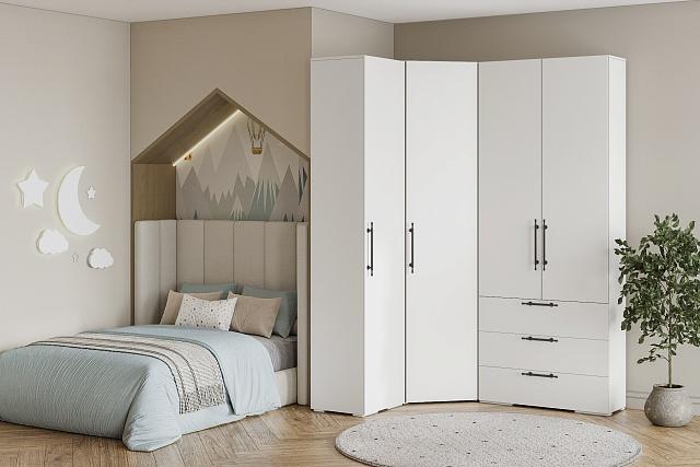 Шкаф угловой Мори-Хелена - 13 Белый