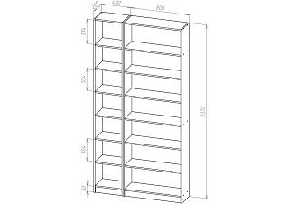 Стеллаж Билли - 02