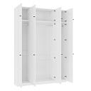 Шкаф распашной Скаген - 4 с антресолью Белый