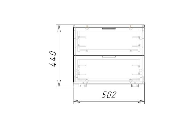 Тумба прикроватная Тоди - 2 Черный