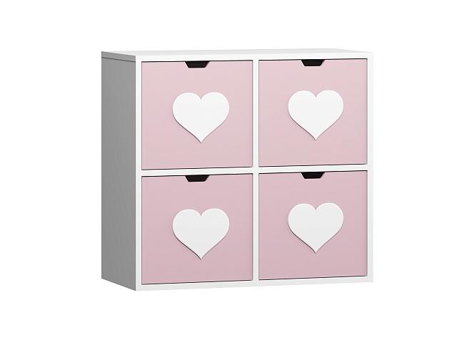 Стеллаж Kids - 1 Розовый Лайт