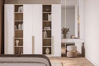 Шкаф распашной Хейсон - 13 Дуб Сонома / Белый