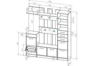 Прихожая Ольга - 7 Белый