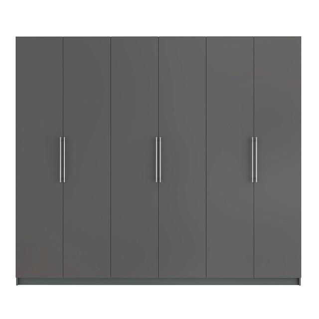 Шкаф распашной Калифорния - 6 Графит