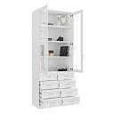 Книжный шкаф Библиограф - 2 №6 Белый