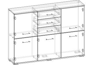 Комод Контраст - 10