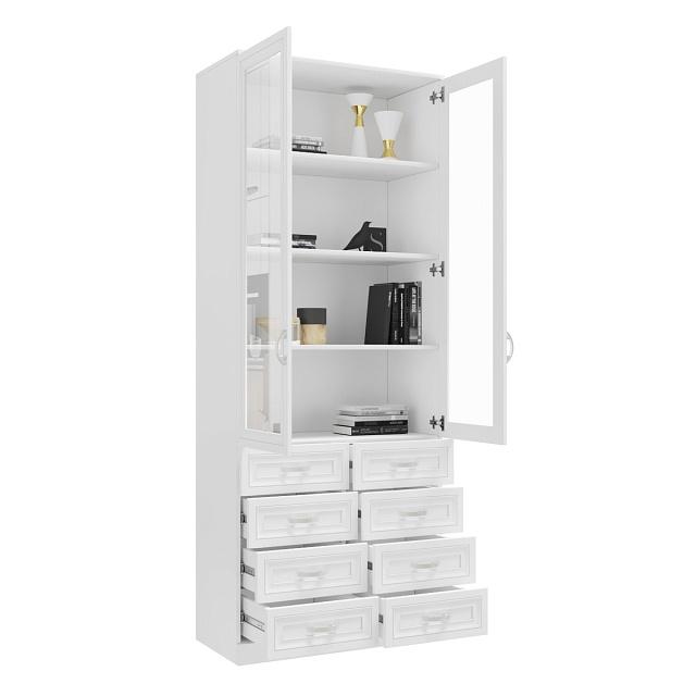 Книжный шкаф Библиограф - 2 №6 Белый