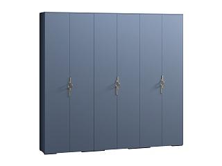 Шкаф распашной Белиз - 6 Альби Полуночно-синий