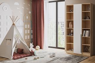 Шкаф распашной Хейсон - 29 Дуб Золотистый / Белый