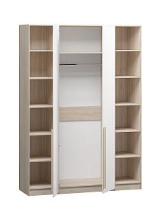 Шкаф распашной Хейсон - 24 Дуб Сонома / Белый