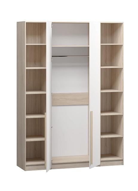 Шкаф распашной Хейсон - 24 Дуб Сонома / Белый