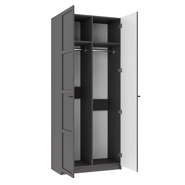 Шкаф распашной Скаген - 2 Графит